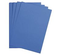 Clairefontaine - Ref 975578C - Maya Smooth Coloured Drawing Card (Pack of 25 Sheets) - 185gsm - A2 (59.4 x 42cm) - Royal Blue Colour - Deep Dyed, Acid Free, pH Neutral