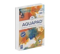 Clairefontaine - Ref 975720C - Goldline Aquapad White Glued Watercolour Pad (70 Sheets) - A5 Size, 300gsm Quality Drawing Paper, Medium Fine Grain, Acid Free, pH Neutral