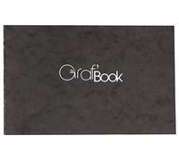 Clairefontaine - Ref 975803C - Graf Book 360 Raw Binding Book (100 Sheets) - 11 x 17cm in Size, 100gsm Paper, Acid Free, pH Neutral, Landscape Orientation - Black Cover