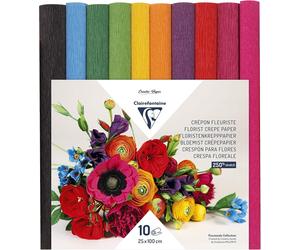 Clairefontaine - Ref 995001C - Florist Crepe Paper (Pack of 10) - 25cm Width x