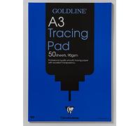Clairefontaine - Ref GPT1A3Z - Goldline Professional Tracing Pad (Contains 50 Sheets) - A3 (420 x 297mm) in Size, 90gsm Paper, FSC-Certified - Suitable for Tracing Items