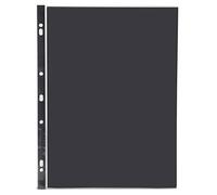 Clairefontaine - Ref PDSA4Z - Goldline Transparent Display Sleeve Pockets (Pack of 10 Pockets) - A4 Size (310 x 235mm),73 Holes, 150 Microns Thick, PVC Material