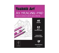 Clairefontaine Technik Art Tracing Pad 63gsm A3 40 Sheets