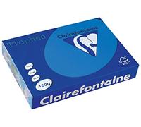 Clairefontaine Trophee 1022C Ream Printer/Copier Paper, Intense Colours, DIN A4, 160 g, 250 Sheets, Caribbean Blue, 1 Ream