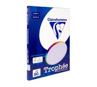 Clairefontaine Trophee Copying Paper (A4, 80g/m², 100 Sheets) A4, 21 x 29.7 cm Violet