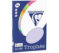 Clairefontaine Trophee Copying Paper (A4, 80g/m², 100 Sheets) A4, 21 x 29.7 cm Violet