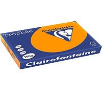 Clairefontaine Trophee Paper 160g/1042C A4 Clementine/Orange Contains 250 Sheets