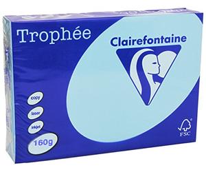 Clairefontaine Trophée Printing Paper 50 Coloured Sheets 160 g A4 Pastel Blue