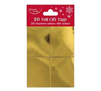 Clairefontaine X-25611-GTC - A Set of 20 Gold Holographic Gift Tags - Dimensions: 20.8x11.5x7cm - Color: Gold - Holographic Gift Tags, Gift Wrapping