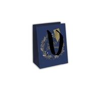 Clairefontaine X-29133-3Cpack Excellia Gift Bags Medium Size 21.5 x 10.5 x 25.5 cm 210 g Christmas Wreath Merry Christmas Ideal for: Books, Games, Small Gifts