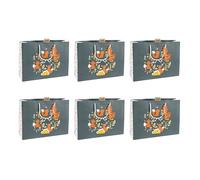 Clairefontaine X-30867-6Cpack - Pack of 6 Excellia Gift Bags Shopping - 37,3x11,8x27,5cm - 210g - Motif : Fox, Autumn, Leaves, Winter - Ideal for Games, Puzzles