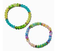 Claire's Club Multicoloured Mini Balloon Charm Stretch Bracelet Set - 2 Pack