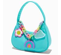 Claire's Club Rainbow Chain Teal Shoulder Bag