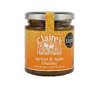 Claire's Handmade - Apricot & Apple Chutney (200g) - Great Taste Award Winning Traditionally Made Sweet and Spicy Chutney, Suitable for Vegetarian, Vegan & Gluten Free Diets, GMO Free