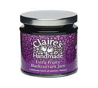 Claire's Handmade | Blackcurrent Extra Jam | Breakfast Treat | Great Taste | Summer Flavour | Gluten Free | GMO Free | Suitable for Vegetarians & Vegans | 227g Jar