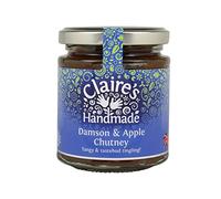 Claire's Handmade - Damson & Apple Chutney (200g) - Traditionally Made Tart & Titillating Chutney, Suitable for Vegetarian, Vegan & Gluten Free Diets, GMO Free