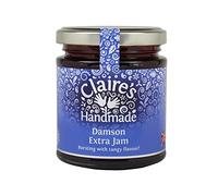 Claire's Handmade | Damson Extra Jam | Breakfast Treat | Great Taste | Tangy Flavour | Gluten Free | GMO Free | Suitable for Vegetarians & Vegans | 227g Jar