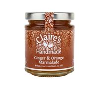 Claire's Handmade - Ginger and Orange Marmalade (227g) - Traditionally Made Bright, Tangy & Uplifting Breakfast Treat, Suitable for Vegetarian, Vegan