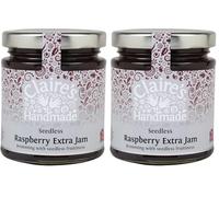 Claire's Handmade | Seedless Raspberry Extra Jam | Fruity Treat | Traditionally Made | Gluten Free | GMO Free | Suitable for Vegetarians & Vegans | 227g Jar (Pack of 2)