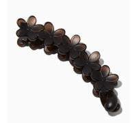 Claire's Matte Black Flower Banana Hair Claw Clip
