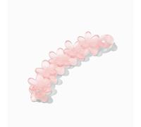 Claire's Matte Pink Flower Banana Hair Claw Clip