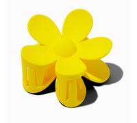 Claire's Matte Yellow Flower Medium Hair Claw