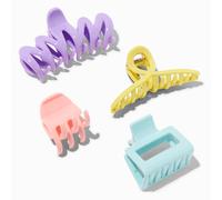 Claire's Pastel Mixed Size Hair Claws - 4 Pack