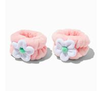 Claire's Pink Daisy Face Washing Wrist Bands - 2 Pack