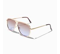 Claire's Purple Lens Gold Aviator Sunglasses