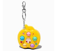 Claire's Yellow Apple Whac-A-Mole Game Keyring
