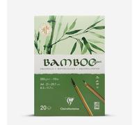 Clairfontaine : 100% Bamboo Paper : Watercolour Paper : Glued Pad : 21x29.7cm (Apx. 8x11.7in) : 20 Sheets : 250gsm : White