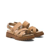 Timberland Clairemont Way Cross Strap Sandals Beige EU 39 Woman