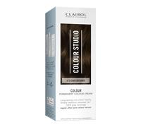 Clairol Colour Studio Permanent Colour Cream | Hair Dye | Long-lasting Rich Tones | 100% Grey Coverage | Dermatologically Tested Vegan Formula | Hair Colouring Kit | Dark Brownie 4/0 | 50ML