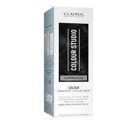 Clairol Colour Studio Permanent Colour Cream | Hair Dye | Long-lasting Rich Tones | 100% Grey Coverage | Dermatologically Tested Vegan Formula | Hair Colouring Kit | Midnight Black 2/0 | 50ML
