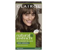 Clairol NATURAL INSTINCTS Semi-Permanent Hair Dye - 6a light cool brown | Ammonia-Free Semi-Permanent Colour - Covers First Greys