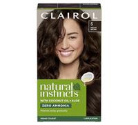 Clairol Natural Instincts Semi-Permanent No Ammonia Hair Dye, 5 Medium Brown