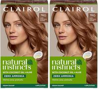 Clairol Natural Instincts Semi-Permanent No Ammonia Hair Dye, 7RG Dark Rose Gold Blonde (Pack of 2)