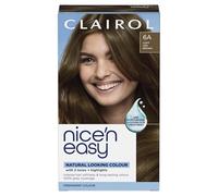 Clairol Nice'n Easy Crème, Natural Looking Oil Infused Permanent Hair Dye, 6A Light Ash Brown, 1 Count (Pack of 1)