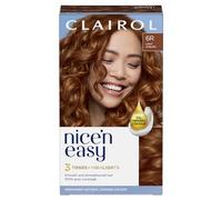 Clairol Nice'n Easy Crème, Natural Looking Oil Infused Permanent Hair Dye, 6R Light Auburn, Packaging May Vary