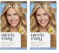 CLAIROL NICE'N EASY CRÈME PERMANENT HAIR DYE - 8 MEDIUM BLONDE - Pack of 2