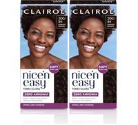 Clairol Nice'n Easy Tone+Gloss Semi Permanent Hair Dye - 300/84 Darkest Brown (Pack of 2)