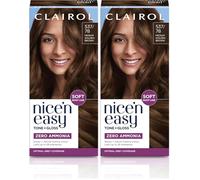 Clairol Nice'n Easy Tone+Gloss Semi Permanent Hair Dye - 537/78 Medium Golden Brown (Pack of 2)
