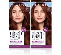 Clairol Nice'n Easy Tone+Gloss Semi Permanent Hair Dye - 550/81 Mahogany (Pack of 2)