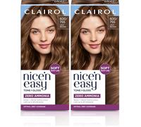 Clairol Nice'n Easy Tone+Gloss Semi Permanent Hair Dye - 600/755 Light Brown (Pack of 2)