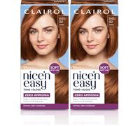 Clairol Nice'n Easy Tone+Gloss Semi Permanent Hair Dye - 645/92 Amber (Pack of 2)