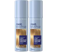 Clairol root touch up color + volume 2 in 1 spray dark to medium blonde, 75ml (Pack of 2)