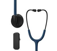 Clairre Stethoscope for Nurses, Doctors and Nursing School Students, for Home Diagnostics Medical Supplies with Accessories (Navy Blue Tube, with EVA Case)