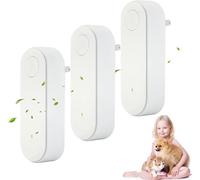 Clairu Air Purifier, Ionic Air Purifier Plug In Uk Portable, Ionic All-In-One Air Purifiers, Instantly Cleans Air, Air Purifiers Whisper Quiet, Filter-Free Purifier (3pcs)