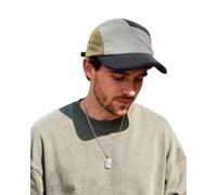 Clakllie 5 Panel Cap for Men Flat Brim Baseball Cap Vintage Trucker Cap Summer Golf Sport Hats Casual Fitted Cap Strapback Hats,WBDBH24081-Gray