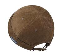 Clakllie Corduroy Brimless Hat Skull Cap Docker Cap Soft Beanie Worker Hats Rolled Cuff Sailor Fisherman Leon Hat,HBH01-Brown
